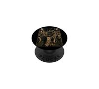 Panther Trombone Player Drôle Vintage Selfie Rallye de la mi-Temps PopSockets PopGrip Adhésif