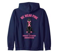 Panther We Wear Pink Breast Cancer Awareness Octobre Sweat à Capuche