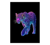 Panthère Animal Art 1000 Pièces Mini Puzzle pour Adultes Difficile | 38x26cm Carton Décor Salon Structure Durable Cadeau Anniversaire Entraînement Cérébral