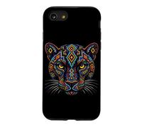 Panthère aztèque Mexique Civilisation Ancienne tribale aztèque Coque pour iPhone SE (2020) / 7/8