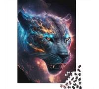Panthère Cosmique Puzzle 1000 Pièces pour Adultes Papier Science Fiction Vue de Nuit Jeu de Puzzle 1000 Pièces Famille Décoration 70x50cm/1000pcs