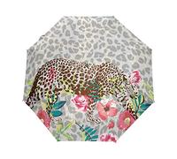 Panthère D’Art Parapluie Pliable Pliant à Ouverture Automatique Parapluies Pliant Coupe-Vent pour Voyager Plage Femmes Enfants Homme Fille