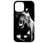 Panthère fierté Sauvage aux Yeux Verts Cool montrant des Dents Coque pour iPhone 12 Pro Max