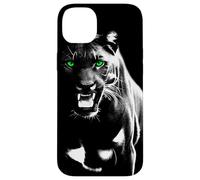 Panthère fierté Sauvage aux Yeux Verts Cool montrant des Dents Coque pour iPhone 14 Plus