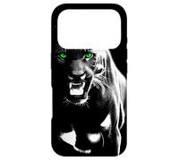 Panthère fierté Sauvage aux Yeux Verts Cool montrant des Dents Coque pour iPhone 17 Pro
