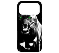 Panthère fierté Sauvage aux Yeux Verts Cool montrant des Dents Coque pour iPhone 17 Pro Max