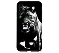 Panthère fierté Sauvage aux Yeux Verts Cool montrant des Dents Coque pour iPhone XS Max