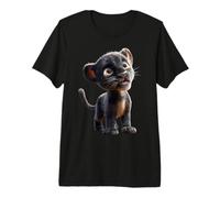 Panthère Léopard Fauve Doux Grand Chat Panthère Léopards T-Shirt Haut de Gamme