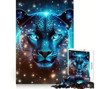 Panthère nébuleuse Mystique, Puzzle de 1000 pièces pour Adultes, Cadeau pour améliorer la mémoire et Les Loisirs, décoration Murale aux découpes nettes (38x26cm)
