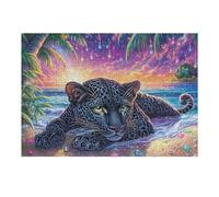 Panthère Noire dans la Jungle 300 Pièces Puzzle Collectionneur en Carton Haute Qualité Jungle, Cosmos et Prairie Haute Difficulté Décoration Murale Oeuvre d'art Cadeau Noël Premium 300 PCS