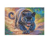 Panthère Noire dans Le Champ de Fleurs 300 Pieces Casse-tête Débutant en Carton Anti-Déchirure Facile Apprentissage Loisir Créatif Décoration Murale Petit Prix Pas Cher 300 PCS