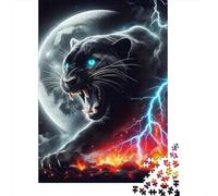 Panthère Noire Puzzle 1000 Pièces Educa Jouet en Bois Divertissement Créatif Décoration Intérieure Jeu Éduchatif Challenge Toy Adultes & Enfants des 14 Ans 1000pcs (75x50cm)