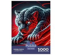 Panthère Noire, Puzzle De 1000 Pièces, Défi De Réflexion Captivant Offrant Plaisir Et Détente, Activité Agréable pour Moments Solitaires Ou Partagés, Adapté Aux 12 Ans Et Plus, 70x50cm/1000pcs