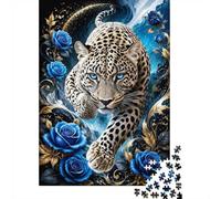 Panthère Rose Bleue 1000 Pièces Mini Puzzle pour Adultes | 52x38cm Carton Décoration Bureau Coupe Précise Détente