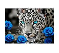 Panthère Rose Bleue Puzzle Mini 1000 Pièces pour Adultes | 38x26cm Carton Décoration Maison Coupe Précise Cadeau Anniversaire Détente