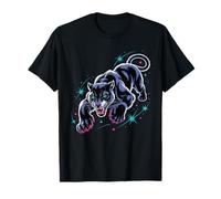 Panthère Sauvage Horreur Animation Art T-Shirt
