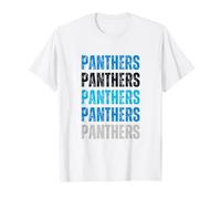Panthers Lover Black Blue Logo T-Shirt