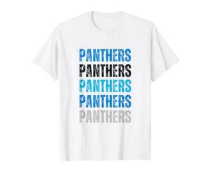 Panthers Lover Black Blue Logo T-Shirt