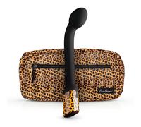 Panthra Vibreur point G Nila – 21,5 cm – rechargeable étanche motif léopard noir