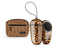 Panthra Oeuf Vibrant Maha - Oeuf d'Amour pour Femme avec 10 Réglages de Vibration - Jouet Parfait pour les Couples incl. Pack Fanny Assorti - Avec Télécommande Sans Fil - Vibromasseur Léopard
