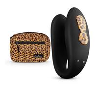 Panthra Zuna - vibromasseur pour couples sans fil, étanche (léopard-noir)