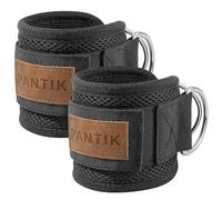 PANTIK 1 paire de sangles de cheville pour fixation de machine à câble, bande de résistance pour kickbacks, exercices fessiers, extensions de jambes, boucles et abducteurs de hanches pour homme et