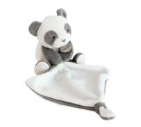 Baby Nat' Peluche Panda Mon P'tit Panda BN0460 17 cm Gris et Blanc avec doudou