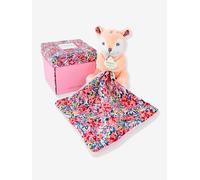 Pantin + doudou 12cm boh'aim - DOUDOU ET COMPAGNIE faon rose TU