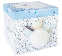 Pantin pompon Doudou et Compagnie Happy Glossy Blanc 25 cm Blanc G