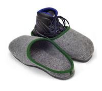 Pantoffelmann Couvre-chaussures en feutre avec semelle en caoutchouc pour chaussures de travail I Onesize avec embout en acier jusqu'à la taille 46 I protection du sol I musées & artisans