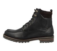 Pantofola d`ORO Massi Uomo High Boots Logo Broderie Combinaison Cuir Uni Pantofola d'oro Chaussures Homme, Noir Foncé, 42 EU