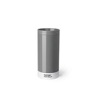 PANTONE 101100009 Mug Isotherme Double Paroi, Acier Inoxydable, Gris Froid, 7,5 x 7,5 x 16,4 cm