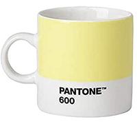 Copenhagen design Pantone Espresso Cup, Small Coffee Cup, Fine China (Ceramic), 120 ML, Light Yellow, 600 C