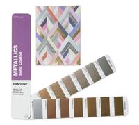 Pantone GG1507C Metallics Guide - Éventail brillant et revêtement métallique dans un arrangement chromatique des couleurs