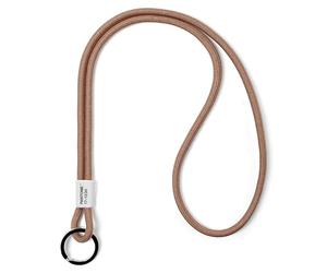 Pantone Lanière, porte-clés long, couleur de l'année 2025 : mousse moka 17-1230, Mocha Mousse 17-1230, Long