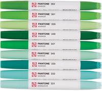 Pantone Lot De 9 Marqueurs Vert