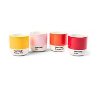 Pantone Machiato Cup 100ml, 4 pack, Yellow, Red, Orange, Pink
