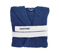 PANTONE™ Peignoir homme et femme en éponge avec capuche et grandes poches en coton 100 % certifié Oeko-Tex 400 g/m², peignoir femme et homme doux et absorbant avec crochet et passants en ceinture,