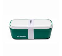 PANTONE™ - Porte-déjeuner style Bento Box avec séparateur interne et valve d'évent - Boîte à lunch pour bureau et université - Boîte hermétique pour schiscetta déjeuner, 12 x 7 x 20,7 cm, vert foncé