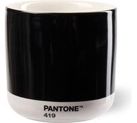 PANTONE Porzellan Thermobecher Latte Macchiato, 220 ml, Farbe : Black 419 C