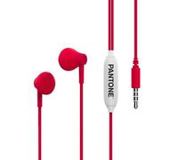 Pantone PT-WDE001R1 casque Casques Avec fil Ecouteurs Appels/Musique Rouge, Blanc
