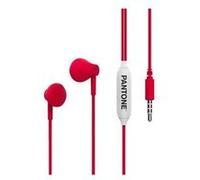 Pantone PT-WDE001R1 écouteur/casque Écouteurs Avec fil Ecouteurs Appels/Musique Rouge, Blanc G