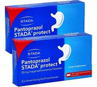 Pantoprazole STADA protect 20 mg magensaftres.Tabl. en cas de brûlures d'estomac avec une crème pour les mains de vitenda (2 x 14, 2)