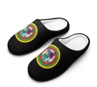 Pantoufle Armoiries De La Nouvelle-Grenade Slippers | Fuzzy pantoufles duveteux chaussuresm maison Pour Fête chambre à coucher Camping