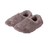 Pantoufle Chaude Femme Claquette Pantoufle Femme Sac de Couple d'automne et d'hiver avec Pantoufles d'intérieur en Velours de Corail, Chaussures en Chaussons Chaussettes Homme Hiver (Coffee, 38)