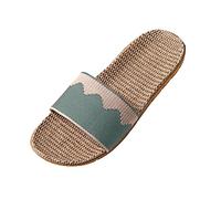 Pantoufle De Plage Homme Ete Cuir Sandals Tongs Chaussons Femme Pantoufles Décontractées pour Trekking Sandales Été Sandale Maison Chaussure Mule