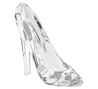 Pantoufle de verre Cendrillon en cristal acrylique, chaussures à talons hauts, ornement de chaussure en cristal, talons hauts décoratifs pour femmes pour mariage et anniversaire Cendrillon Glass Slip