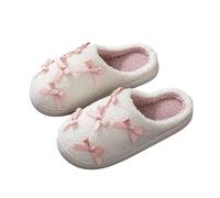 Pantoufle d'hiver Chaudes Mules Automne Hiver Pantoufles Antidérapantes Confortables Slippers Bois Plancher Compatible Chaussures pour Arthrite dème Petite Amie Cadeaux Antidérapant Bout Fermé