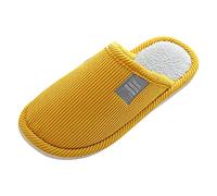 Pantoufle d'hiver Chaudes Pantoufles Respirables Coton Slippers Lin Respirant Chaussons Accueil Hiver Chaussures Pour Toutes Saisons Femmes Pelucheuses Avec Semelle Souple Enfiler Facile
