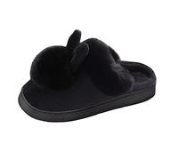 Pantoufle d'hiver Chaudes Slippers Laine Peluche Doublée Pantoufles Léger Portable Silencieux Semelle Caoutchouc Chaussures Pour Diabétiques Femmes Maman Cadeaux Spéciaux Dames
